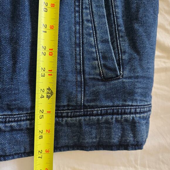 *NWT Faherty Mens Sherpa Lined Storm Rider Jacket Indigo Blue Size S Utility - Picture 11 of 11